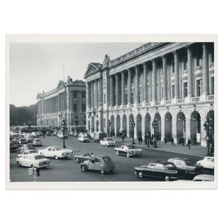 Place De La Concorde, France, 1950s, Black & White Photograph For Sale