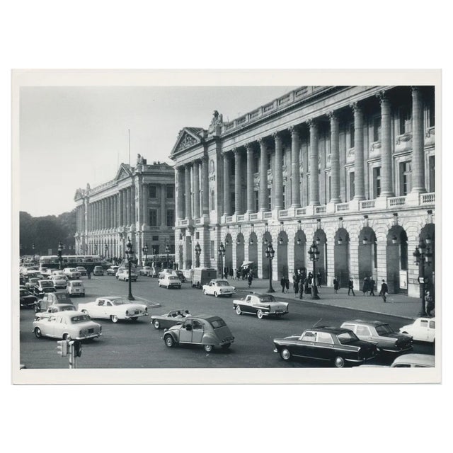 Place De La Concorde, France, 1950s, Black & White Photograph For Sale