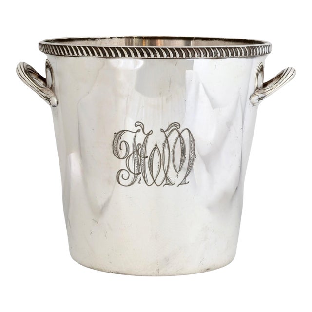 Antique Elkington Silverplate Champagne Bucket For Sale