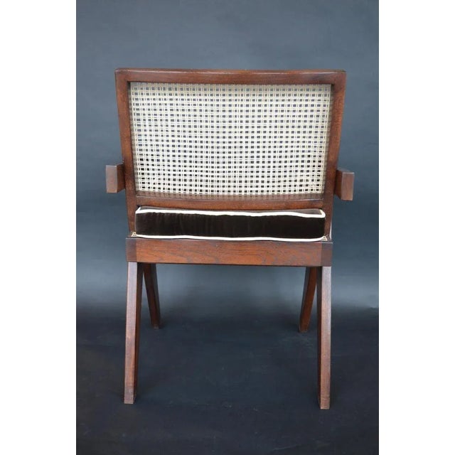 Wood Pair of Teak Chairs in the Style of Pierre Jeanneret For Sale - Image 7 of 10