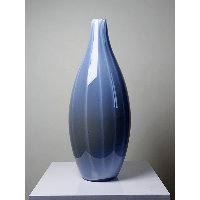 1980s Vintage Murano Smoked Glass Vases Lined with Opaline Glass, 1980s, Set of 2 For Sale - Image 5 of 18