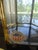 Contemporary Late 20th Century Hanging Brass Lantern With Beveled Glass For Sale - Image 3 of 5