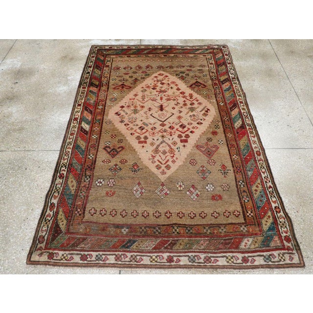 Persian Antique Tribal Serab Accent Rug - 5' x 7'6" For Sale - Image 3 of 6
