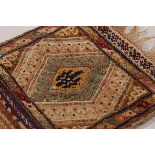 1950s Vintage Saddle Bag Rug With Tribal Geometric Patterns - Rug & Kilim For Sale - Image 5 of 9