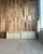 Vintage Patinated Cabinet with Sliding Doors, 1940s For Sale - Image 9 of 18