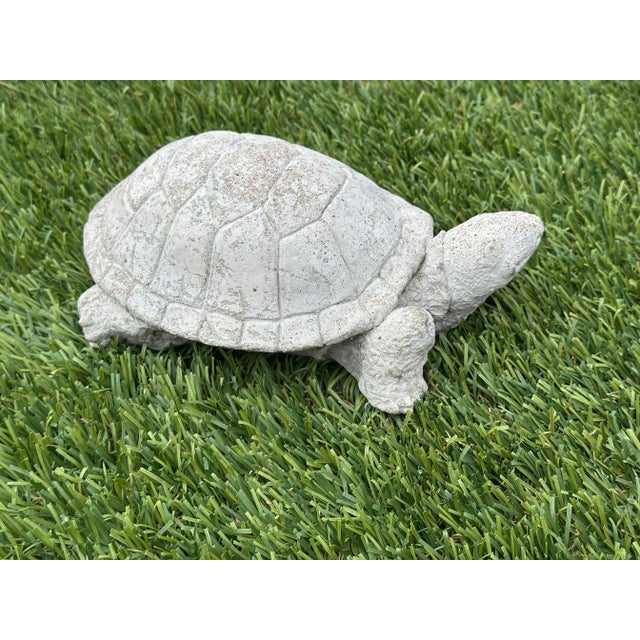 Late 20th Century Cast Stone Turtle Garden Ornament For Sale - Image 5 of 10