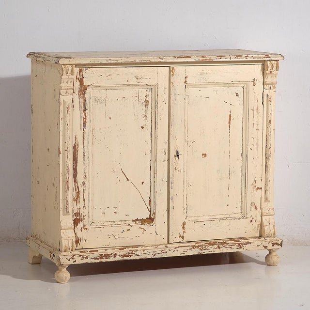 Small Vintage White Buffet, 1920s For Sale - Image 11 of 11