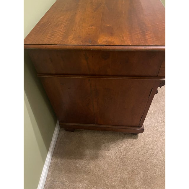 Antique Neoclassical Style Solid Wood Double-Pedestal Executive Desk For Sale - Image 14 of 17