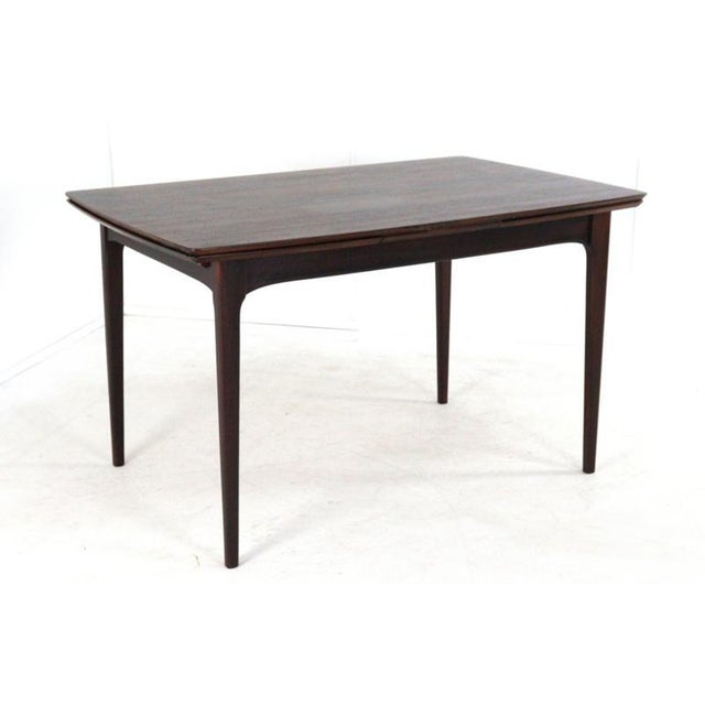 Rectangular Extendable Rosewood Goes Dining Table For Sale - Image 14 of 15