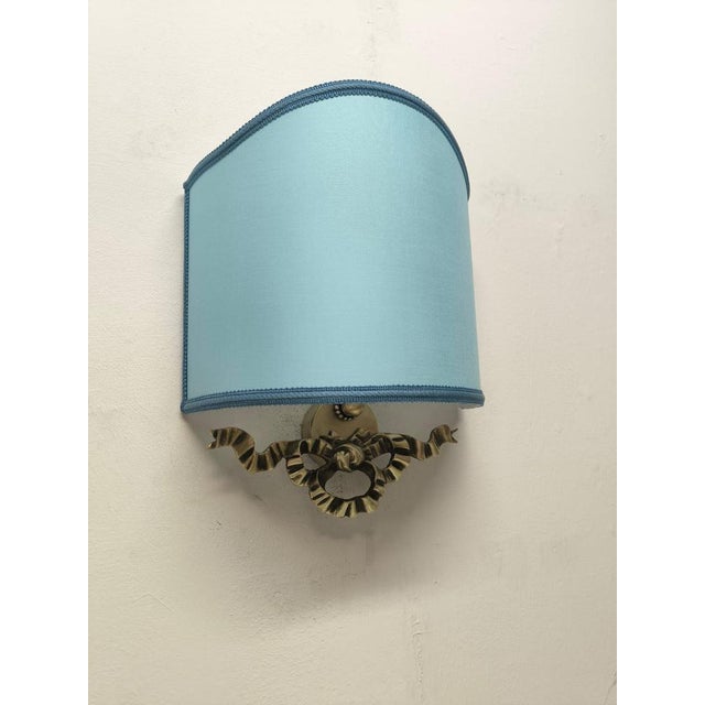 Lampshade with Cast Bow Decoration, 1950s For Sale - Image 6 of 7