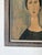 1970s Amadeo Modigliani Style Portrait Reproduction – Casein on Masonite Painting, Framed For Sale - Image 9 of 12