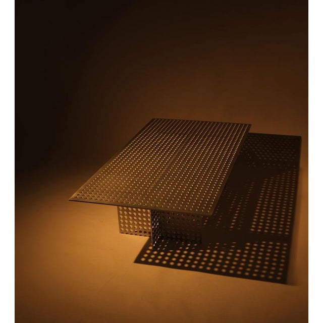 Partial Presence Aluminium Coffee Table by Bureau of Entropy For Sale - Image 11 of 12