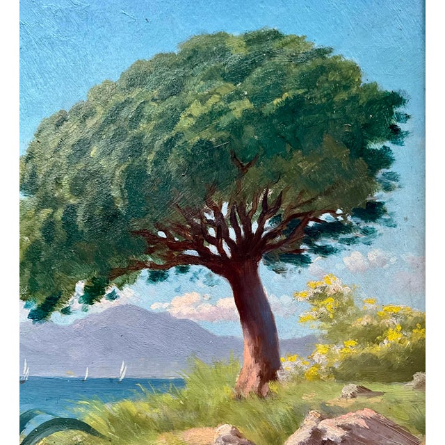 19th Century Tom Evans, Cannes La Bocca, 1890s, Oil on Panel For Sale - Image 5 of 11