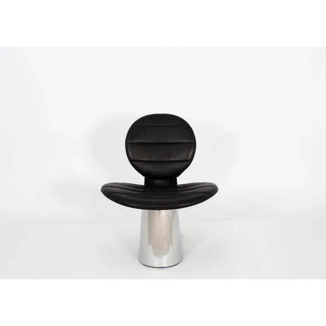 Animal Skin Pilota Grey Faux Fur White Aluminium Lounge Chair by Pulpo For Sale - Image 7 of 11