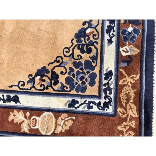 Vintage European Chinese Style Rug For Sale - Image 3 of 14