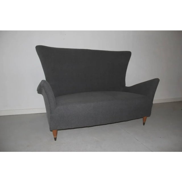 Beautiful Mid-Century Italian design geometric from 1950s. The particular form remember Ico Parisi design.