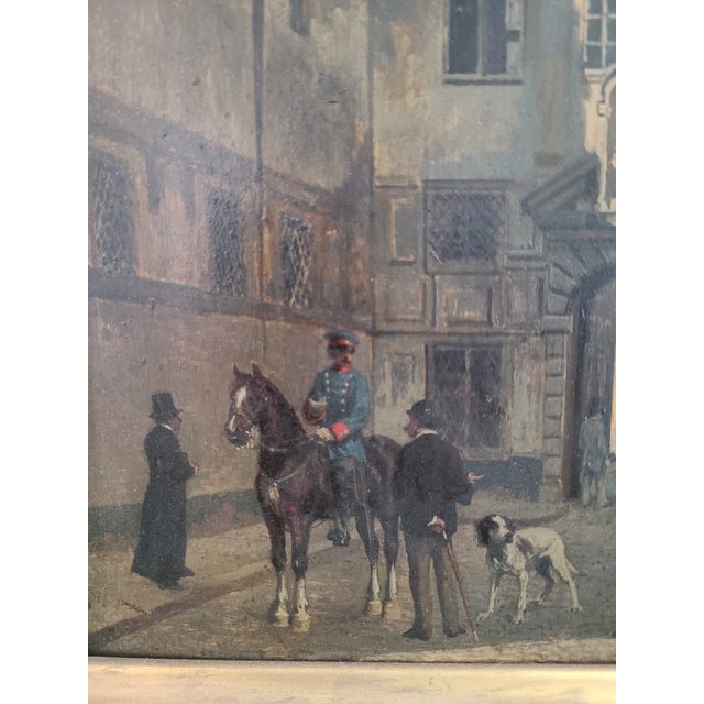 Realism Otto Von Ruppert Antique Oil Painting Munich Germany Architectural Cityscape For Sale - Image 3 of 12