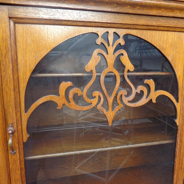Art Nouveau Art Nouveau Limbert Van Raalte Craftsman Furniture Walnut Sideboard For Sale - Image 3 of 13