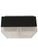 Mid 20th Century Modernist Original Flush-Mount Chandelier in Frosted Art Glass & Black Metal For Sale - Image 9 of 16