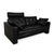Two-Seater Sofa in Black Leather with Headrest from Cor For Sale - Image 5 of 17