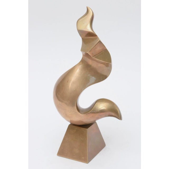 Vintage Antonio Grediaga Kieff Bronze Abstract Sculpture, 1980's For Sale - Image 10 of 10
