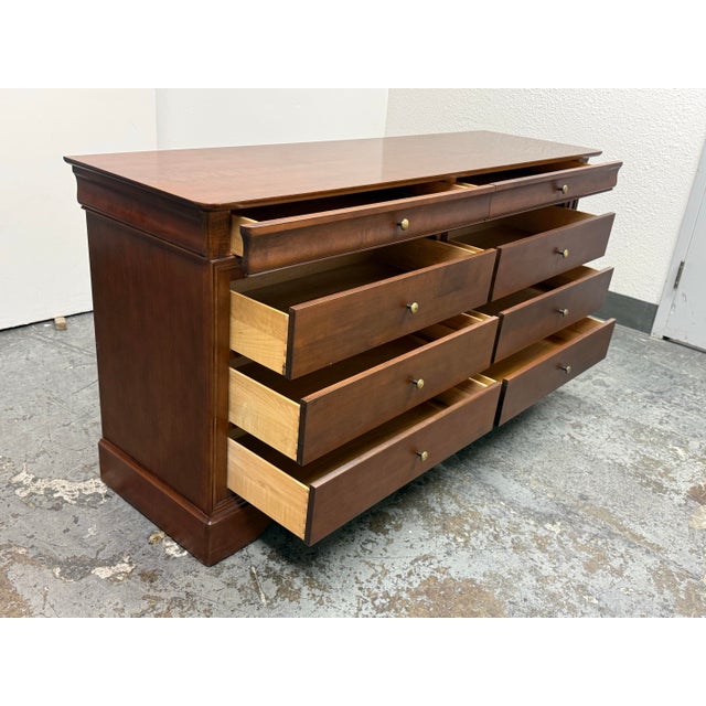Wood Shermag Louis Philippe Style Dresser For Sale - Image 7 of 12