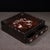 Vintage Rosewood Square Tray With Drawers & Mother-of-Pearl Deer & Crane Inlay For Sale - Image 4 of 10