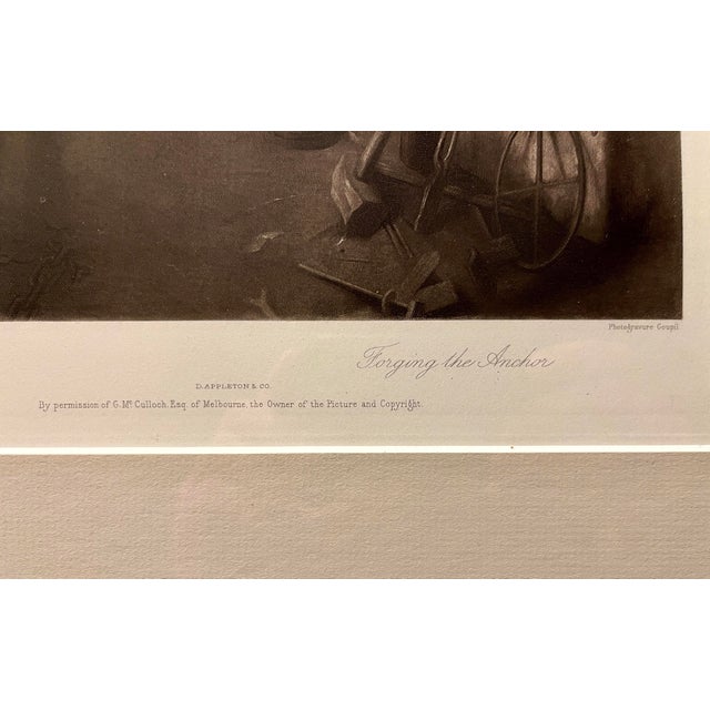 Late 19th Century 1894 Forging the Anchor Photogravure by Stanhope A. Forbes For Sale - Image 5 of 7