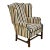 Traditional Wingback Armchair by Ethan Allen For Sale