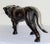 Vintage Mid-Century Black Leather Panther Sculpture – Handcrafted British Safari Animal Figurine For Sale In Naples, FL - Image 6 of 14