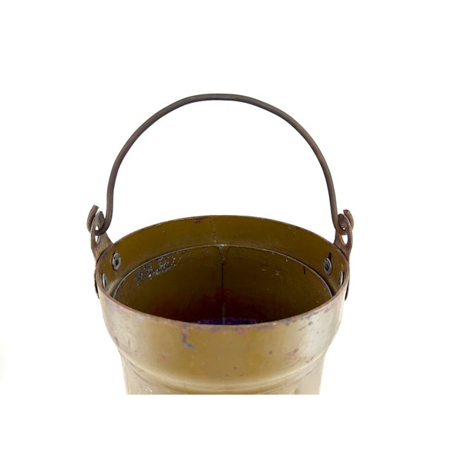 Vintage Soviet Military Steel Utility Canister Industrial Umbrella Stand For Sale - Image 9 of 12