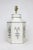 Late 20th Century Hand-Painted Hexagonal Iron Tea Canister Table Lamp With Silver Calligraphic Design For Sale In New York - Image 6 of 9