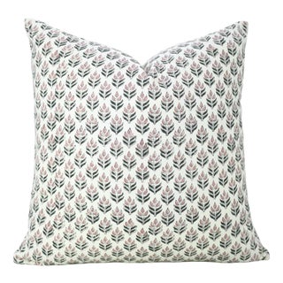 Fabdivine Block Print Handmade Pillow Cover 16x16 Inch -Alia For Sale