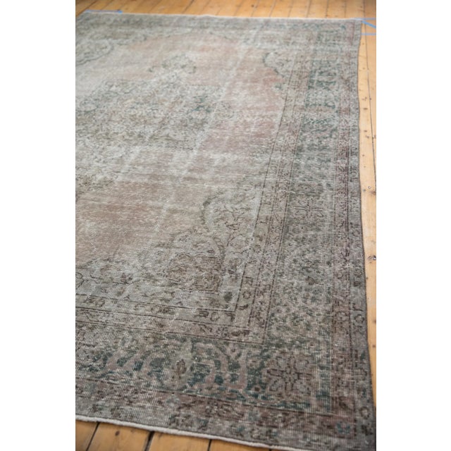 Mauve Vintage Distressed Overdyed Oushak Rug - 7'8" X 10'7" For Sale - Image 8 of 12