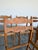 Wood Mid Century Henning Kjaernulf Attrb Danish Oak Dining Chairs, Set of 9 For Sale - Image 7 of 9