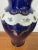 Vintage Wallendorf 1764 Echt Kobalt Cobalt Blue Floral Gold Lidded Vase GDR For Sale - Image 14 of 18