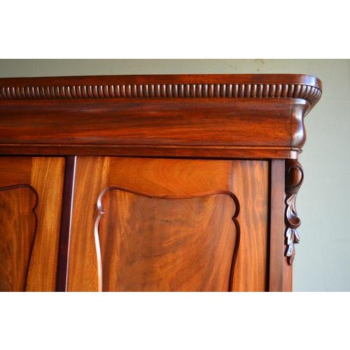 Antique Mahogany Biedermeier Maids Cupboard For Sale - Image 5 of 10