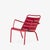 Contemporary Luxembourg Outdoor Low Lounge Chairs by Fermob in Poppy Red - A Pair For Sale - Image 3 of 12