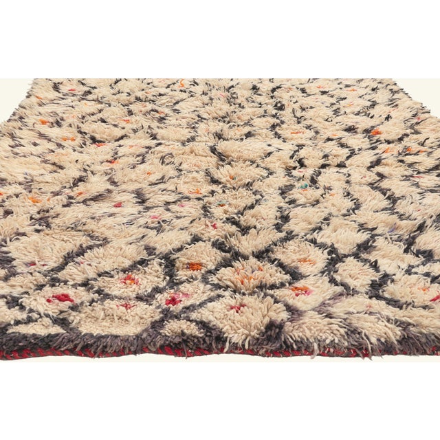 Berber Tribes of Morocco Vintage Azilal Moroccan Rug, 05'05 X 12'06 For Sale - Image 4 of 10