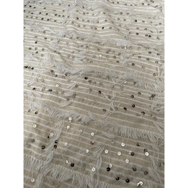 Mid 20th Century Calypso Home Large Moroccan Wedding Blanket/ Bedspread For Sale - Image 5 of 13