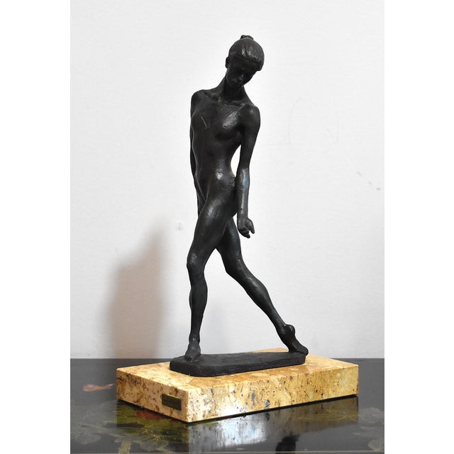 Contemporary Vintage Modern Dancer or Ballerina Sculpture by Spanish Artist Josep Bofill For Sale - Image 3 of 18