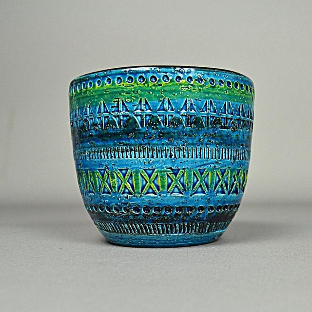 1960s Rimini Blu Vase by Aldo Londi for Bitossi, 1960s For Sale - Image 5 of 10