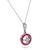 Art Deco 1930s Art Deco Diamond Ruby Platinum 14k White Gold Necklace For Sale - Image 3 of 6