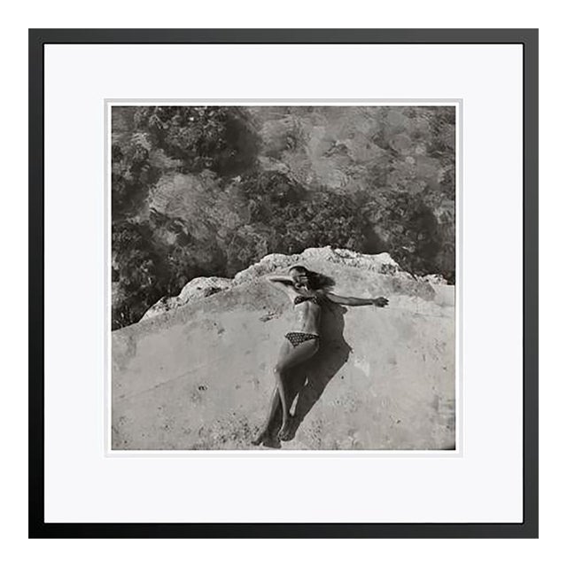 Toni Frissell 'The Bikini' Archival Pigment Print Framed in Black For Sale