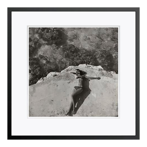Toni Frissell 'The Bikini' Archival Pigment Print Framed in Black