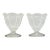 Vintage Clear Parfait Glasses- A Pair For Sale