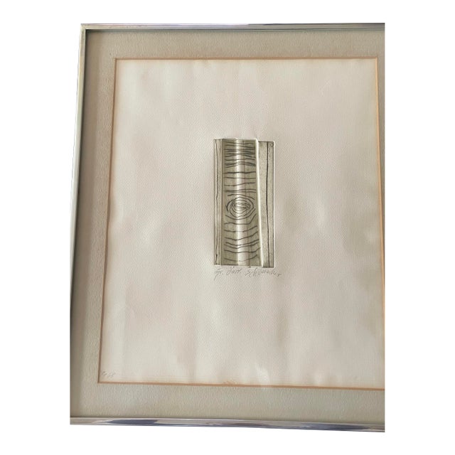 Emil Schumacher Signed Numbered Etching Object, Edition 49/68, Framed For Sale