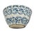 This Really is a Very Beautiful Antique American Blue Sponge Ware Decorated Stoneware Kitchen Mixing Bowl. Circa Very Late...