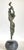 This shiny contemporary bronze sculpture of a dancer blends elegance with a playful, whimsical spirit. Slightly abstract...