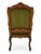 French Provincial Ornate French Louis XV–Style Carved Wood Armchair With Floral Tapestry Upholstery For Sale - Image 3 of 15